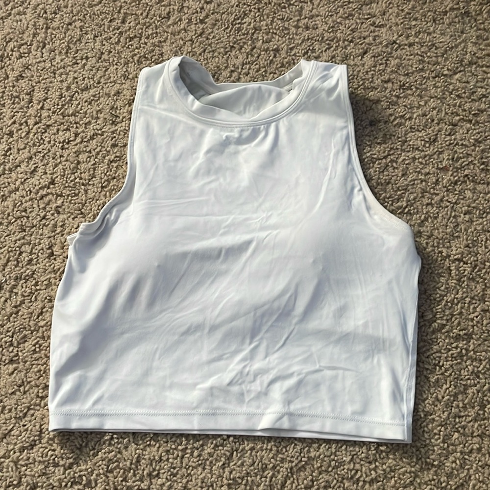 Amazon High Neck Padded Crop Top